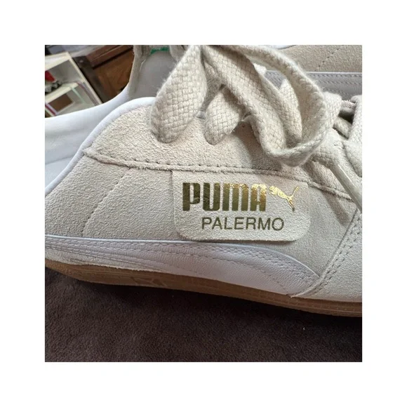 Puma Beige leather Sneakers size 13 - Picture 3 of 10